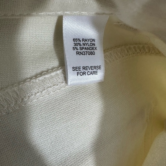 NWT Est 1946 Plus Sz 22W Off White Sportswear Pants sits below natural waist - Picture 6 of 9